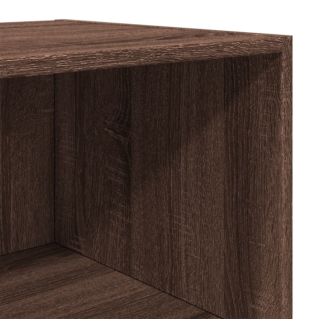 Credenza Rovere Marrone 45x41x185 cm in Legno Multistrato - homemem39