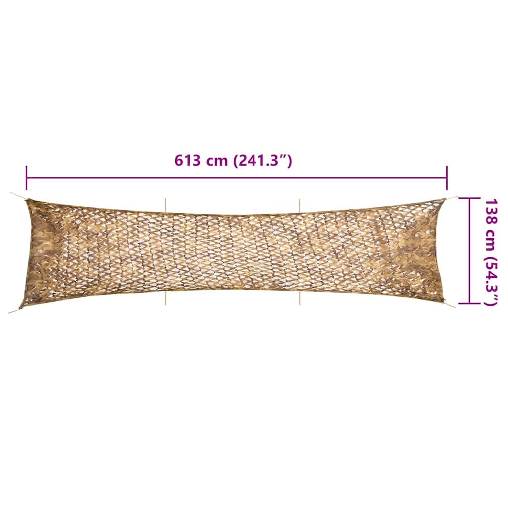 Rete Mimetica con Custodia di Conservazione 613x138 cm Sabbia | homemem39