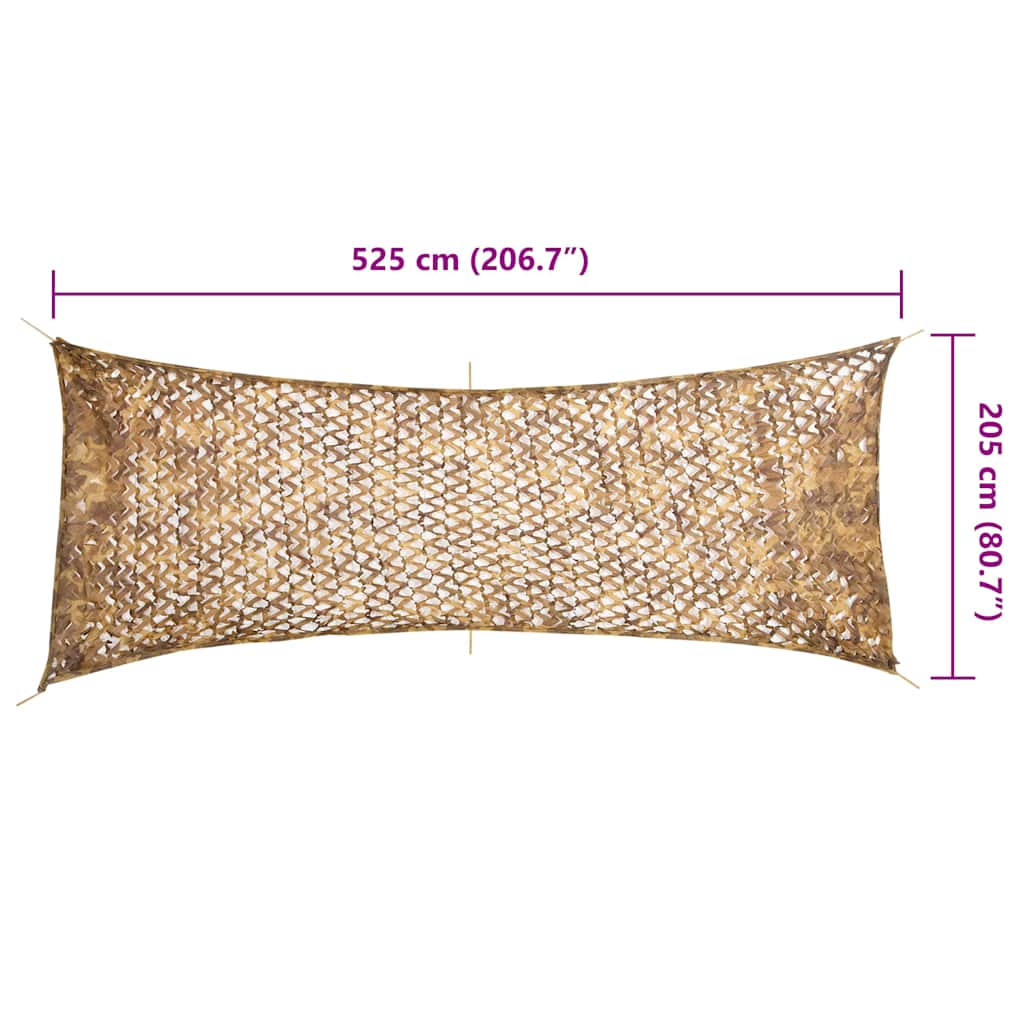 Rete Mimetica con Custodia di Conservazione 525x205 cm Sabbia | homemem39