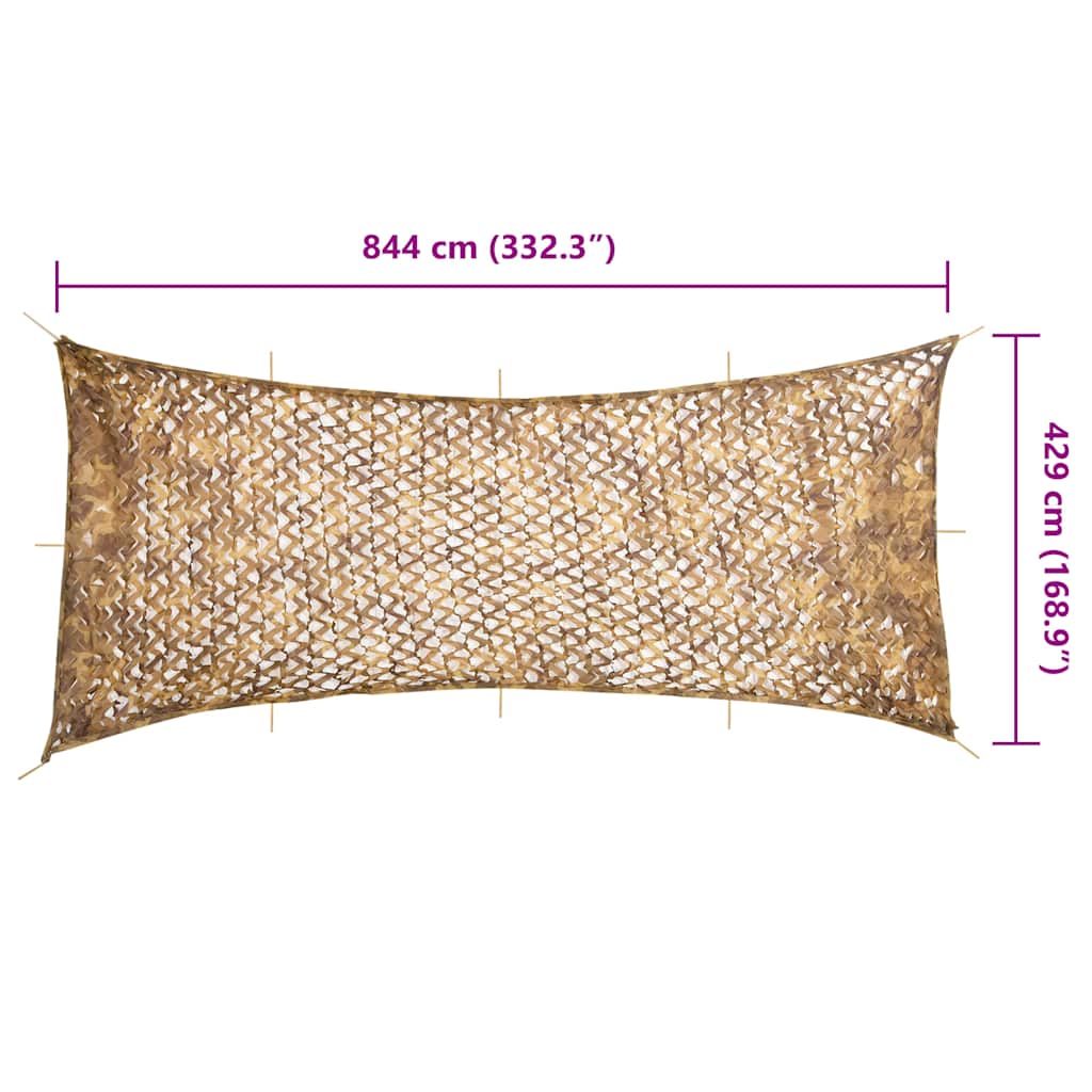 Rete Mimetica con Custodia di Conservazione 844x429 cm Sabbia | homemem39