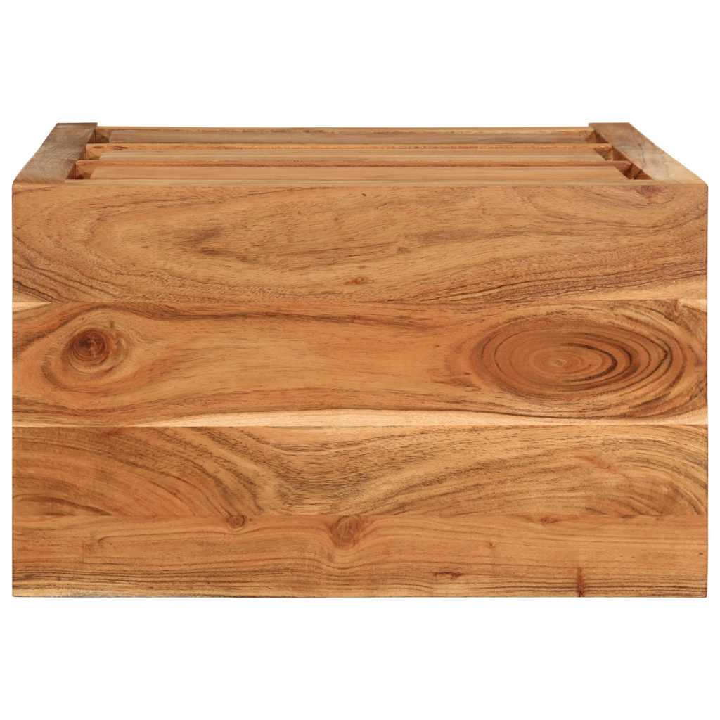 Cassettiera 55x33x75 cm in Legno Massello di Acacia | homemem39