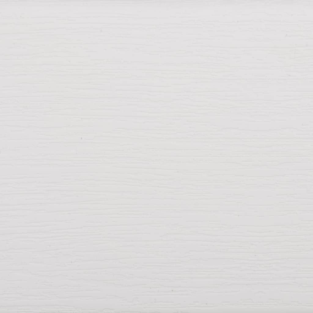 Panchina da Giardino Bianca 110x52x71 cm in Polipropilene