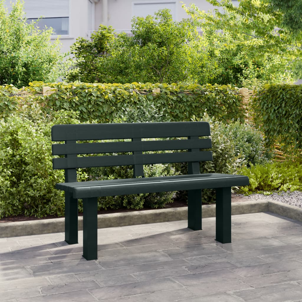 Panchina da Giardino Verde 110x52x71 cm in Polipropilene | homemem39