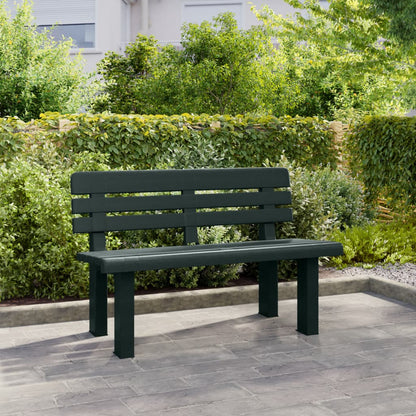 Panchina da Giardino Verde 110x52x71 cm in Polipropilene | homemem39
