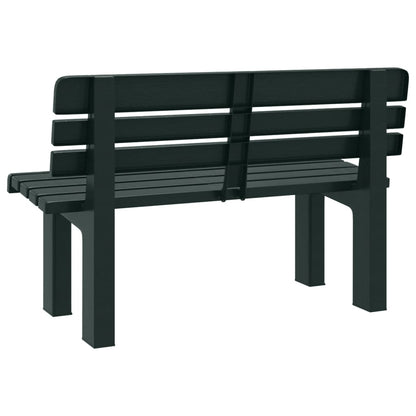 Panchina da Giardino Verde 110x52x71 cm in Polipropilene | homemem39