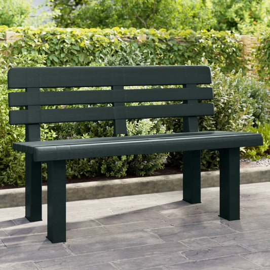 Panchina da Giardino Verde 110x52x71 cm in Polipropilene | homemem39