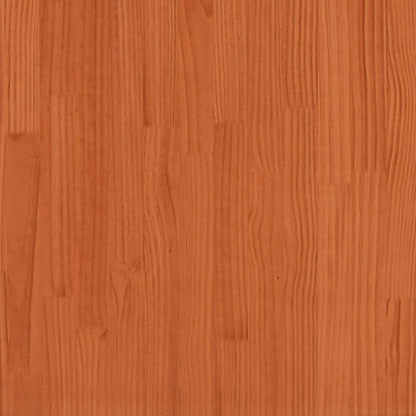 Brown Wax Garden Planter 50x50x23 cm Solid Pine Wood