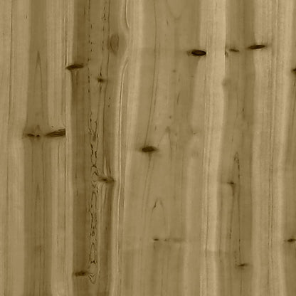 Fioriera da Giardino 70x70x23 cm in Legno di Pino Impregnato