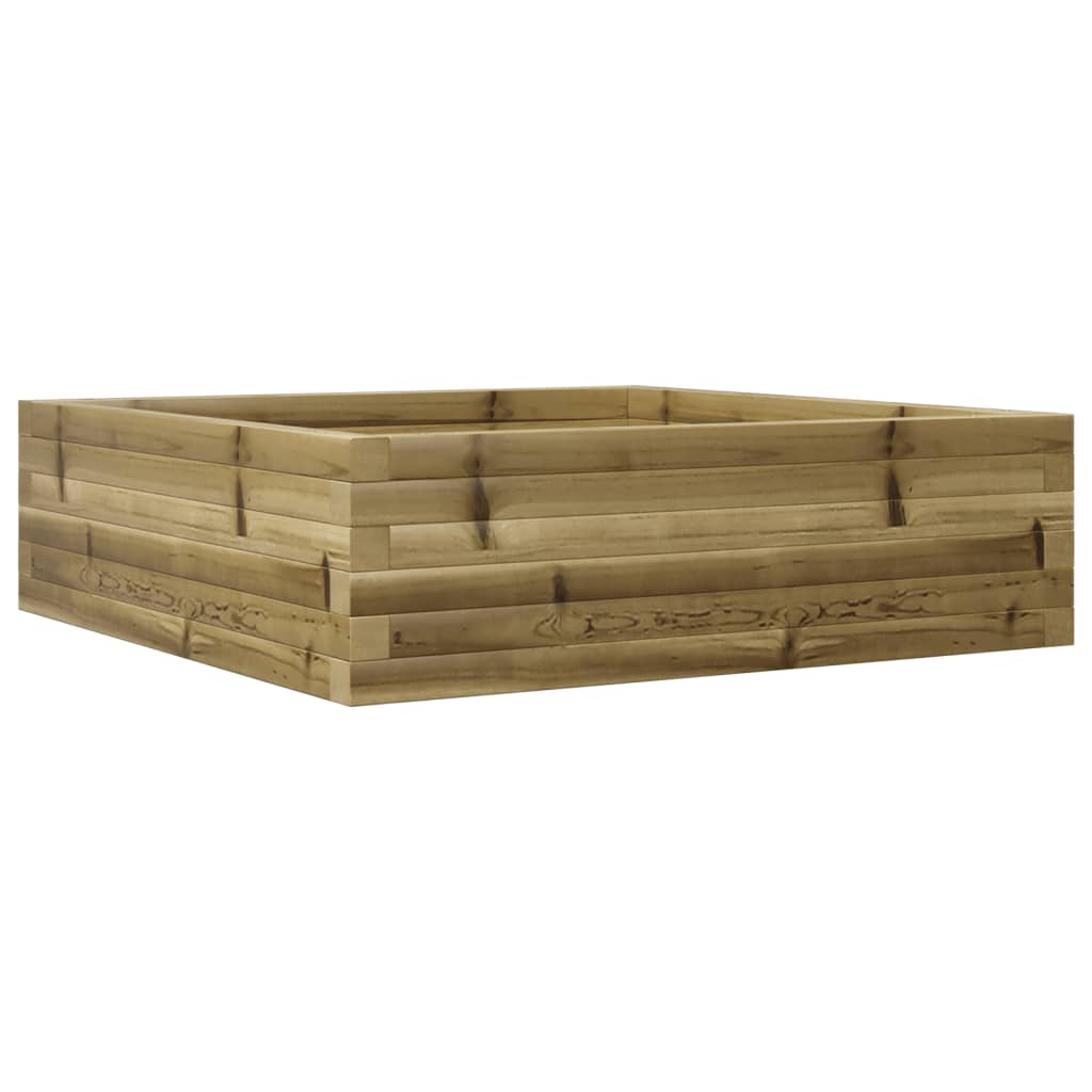 Fioriera da Giardino 80x80x23 cm in Legno di Pino Impregnato