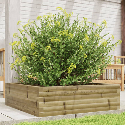 Fioriera da Giardino 80x80x23 cm in Legno di Pino Impregnato