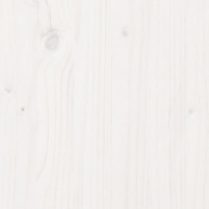 Fioriera da Giardino Bianca 90x60x23 cm Legno Massello di Pino