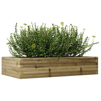 Fioriera da Giardino 110x60x23 cm in Legno di Pino Impregnato