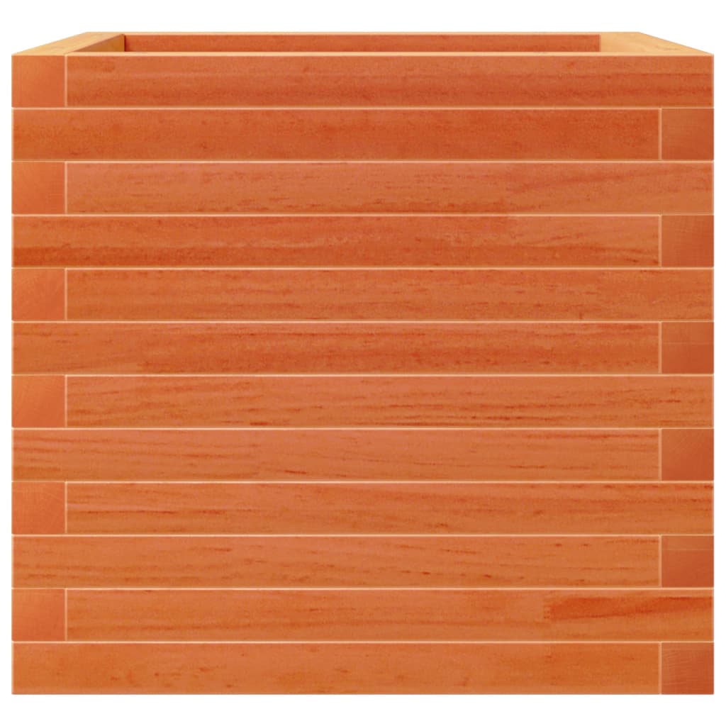 Fioriera Giardino Marrone Cera 50x50x45,5cm Legno Massello Pino