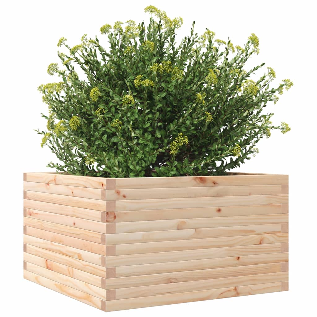 Fioriera da Giardino 80x80x45,5 cm in Legno Massello di Pino