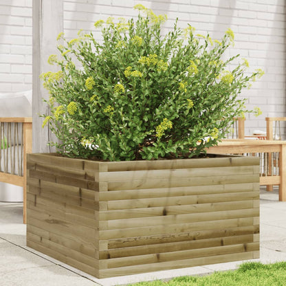 Fioriera da Giardino 80x80x45,5 cm in Legno di Pino Impregnato