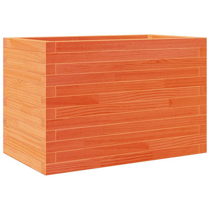 Fioriera Giardino Marrone Cera 70x40x45,5cm Legno Massello Pino