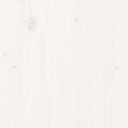 Fioriera da Giardino Bianca 40x40x26,5cm Legno Massello di Pino