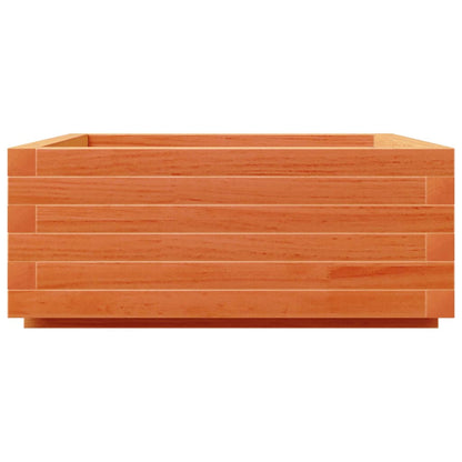 Fioriera Giardino Marrone Cera 60x60x26,5cm Legno Massello Pino