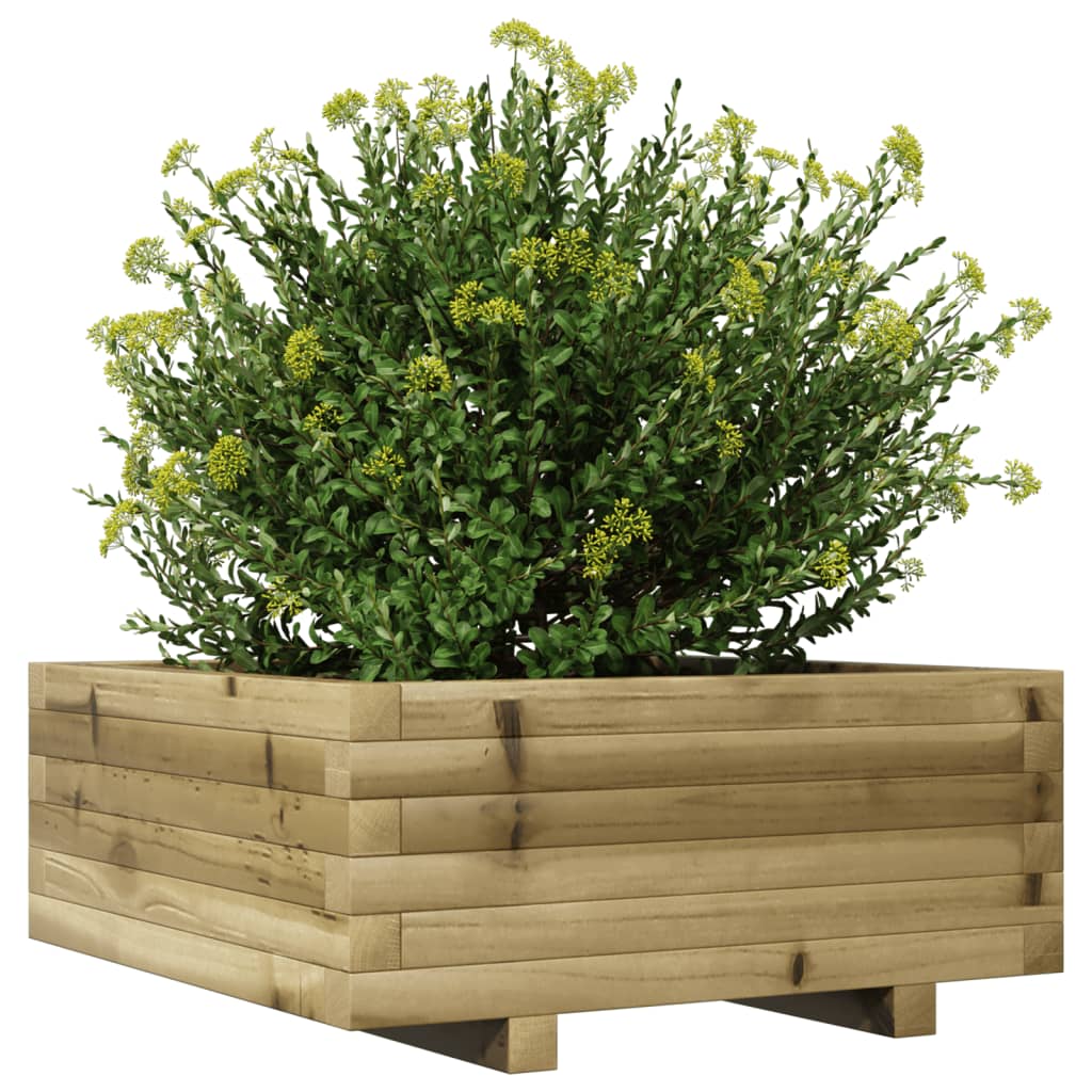 Fioriera da Giardino 60x60x26,5 cm in Legno di Pino Impregnato