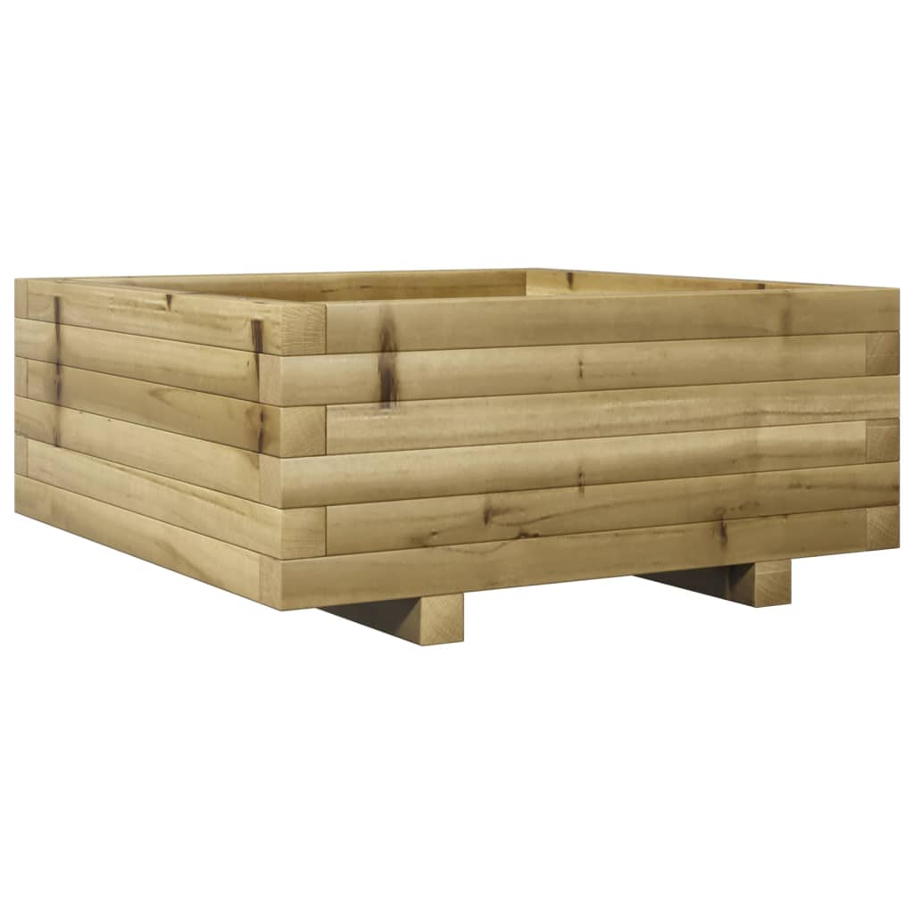 Fioriera da Giardino 60x60x26,5 cm in Legno di Pino Impregnato