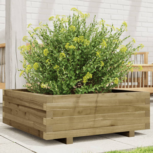 Fioriera da Giardino 70x70x26,5 cm in Legno di Pino Impregnato