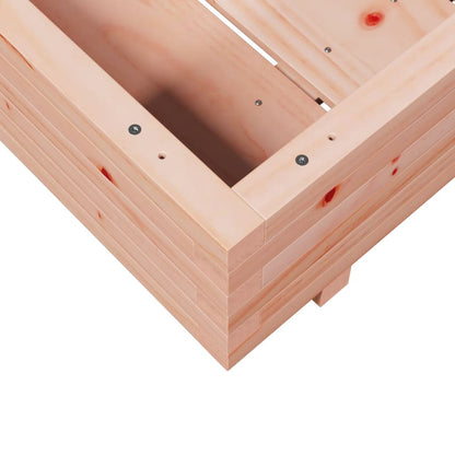 Garden planter 80x80x26.5 cm in solid Douglas wood