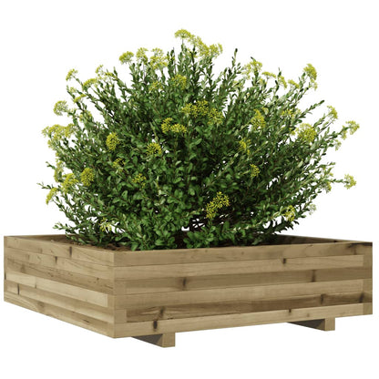 Fioriera da Giardino 90x90x26,5 cm in Legno di Pino Impregnato