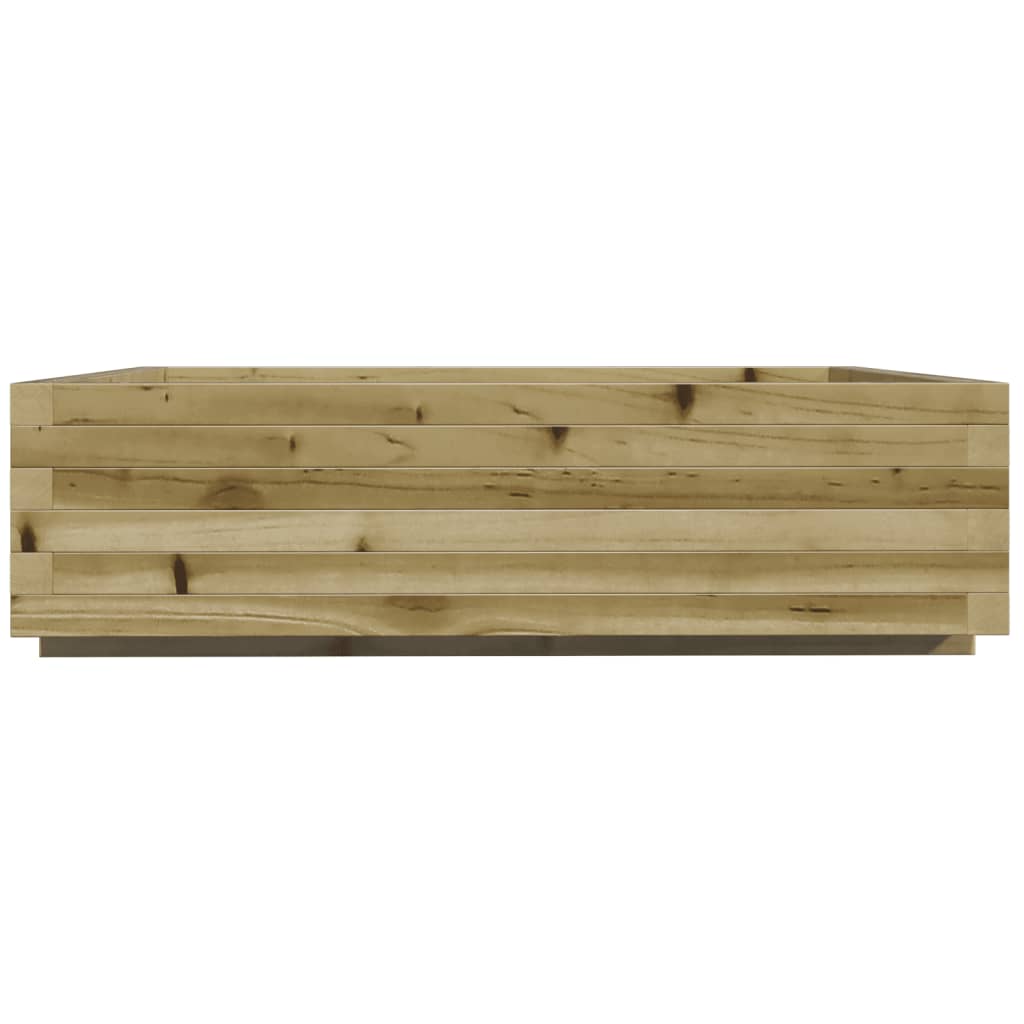 Fioriera da Giardino 90x90x26,5 cm in Legno di Pino Impregnato