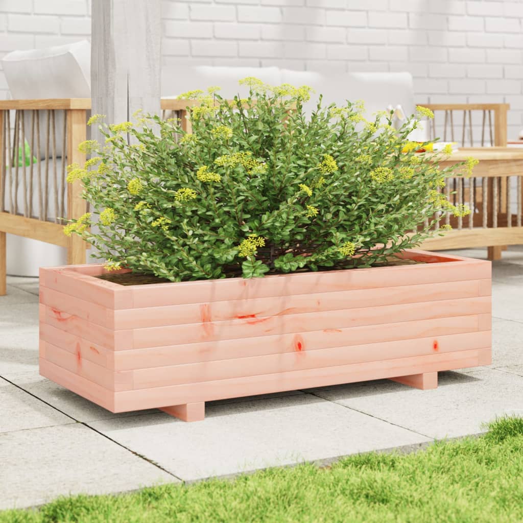 Garden planter 90x40x26.5 cm in solid Douglas wood