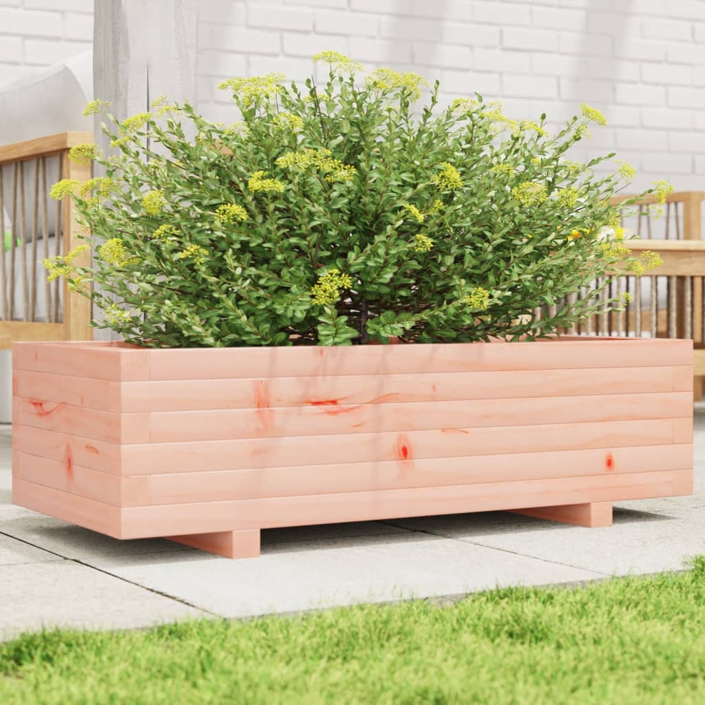 Garden planter 90x40x26.5 cm in solid Douglas wood