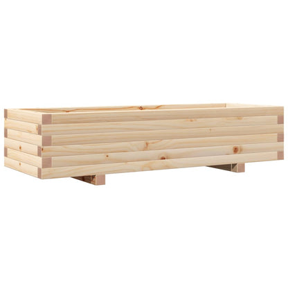 Garden Planter 110x40x26.5 cm in Solid Pine Wood