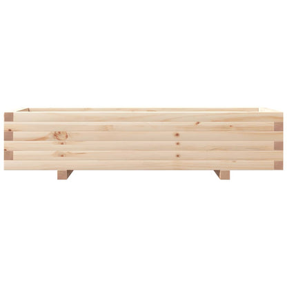 Garden Planter 110x40x26.5 cm in Solid Pine Wood