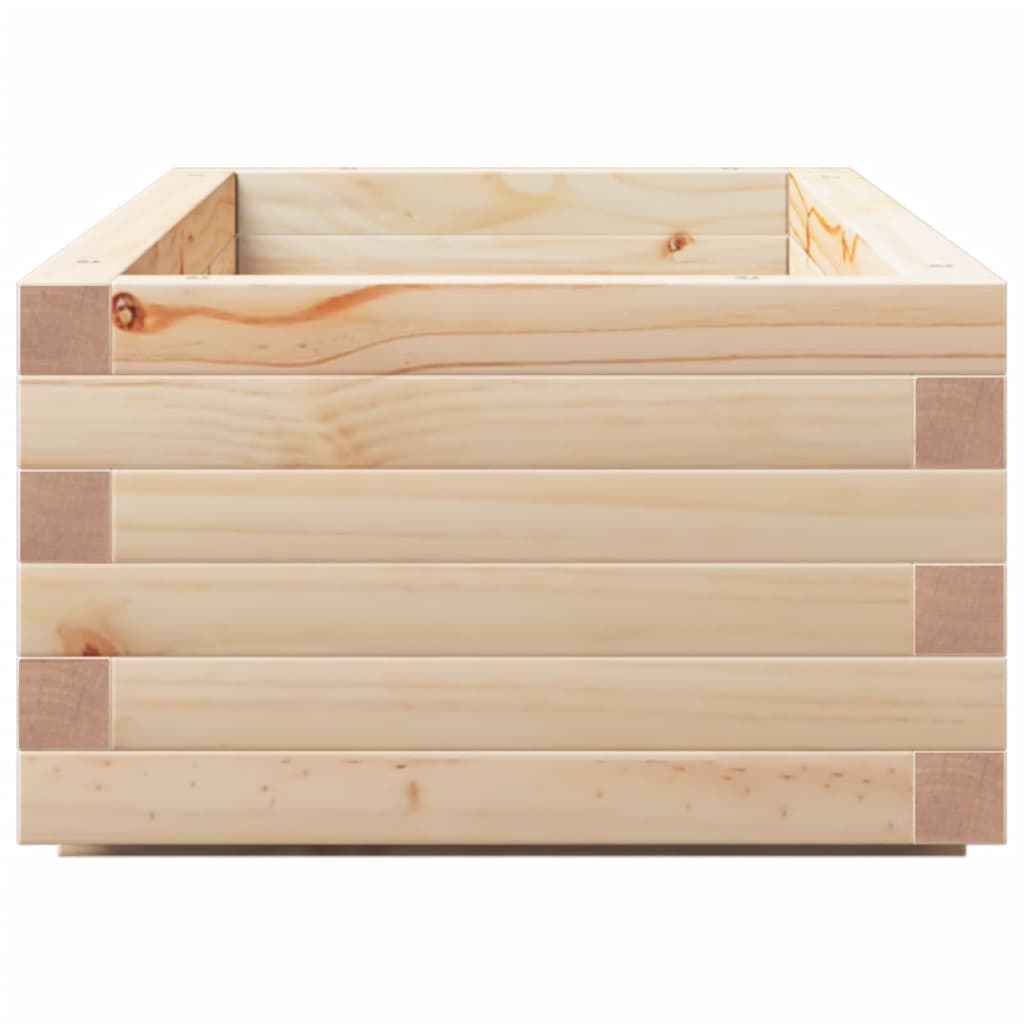 Garden Planter 110x40x26.5 cm in Solid Pine Wood