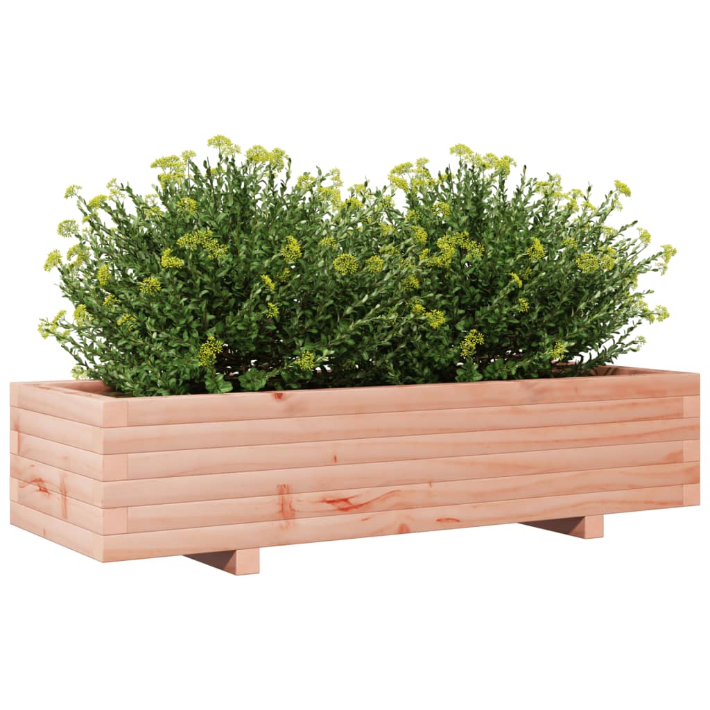 Garden planter 110x40x26.5cm in solid Douglas wood