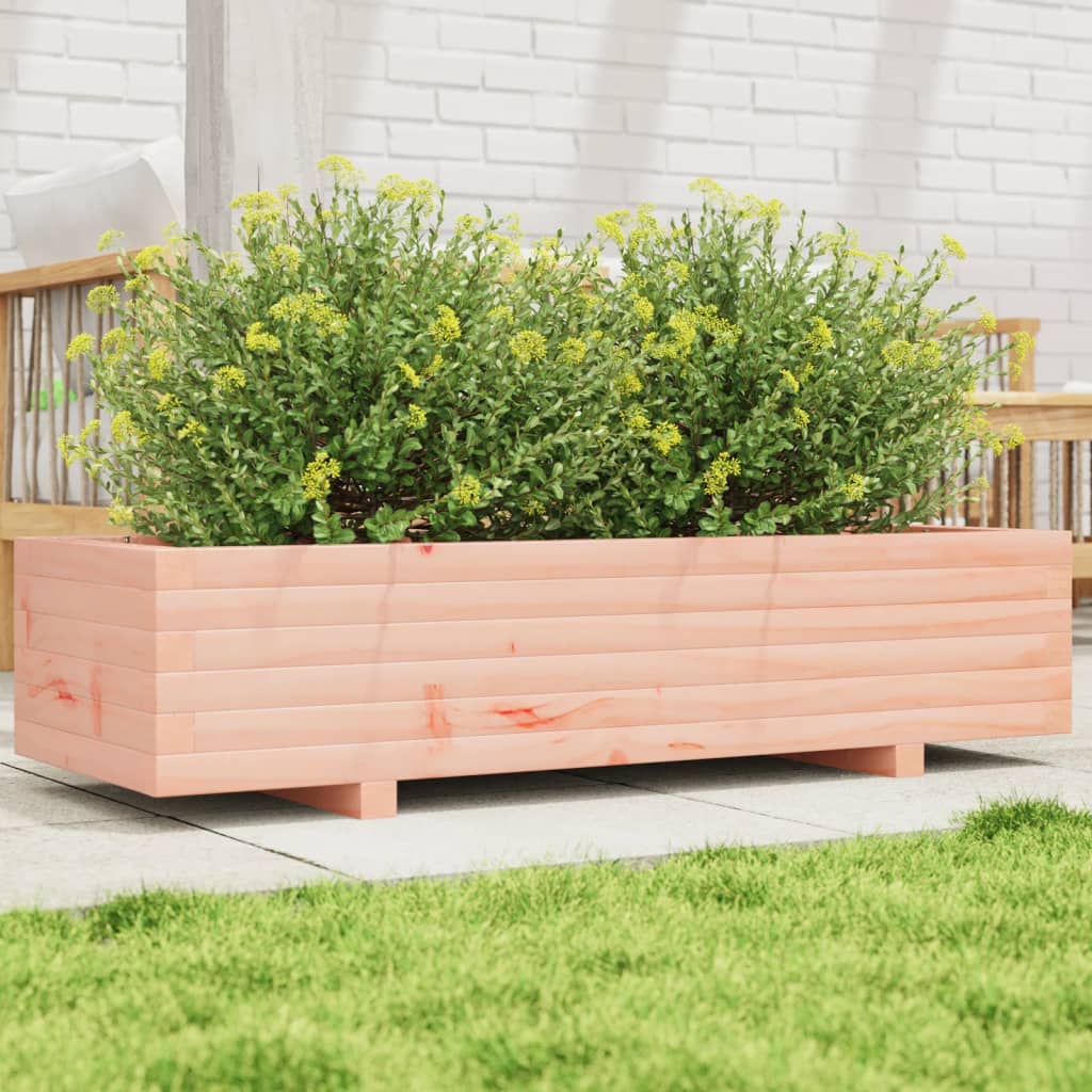 Garden planter 110x40x26.5cm in solid Douglas wood