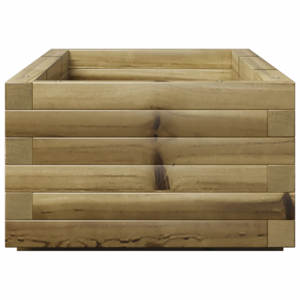 Fioriera da Giardino 110x40x26,5 cm in Legno di Pino Impregnato