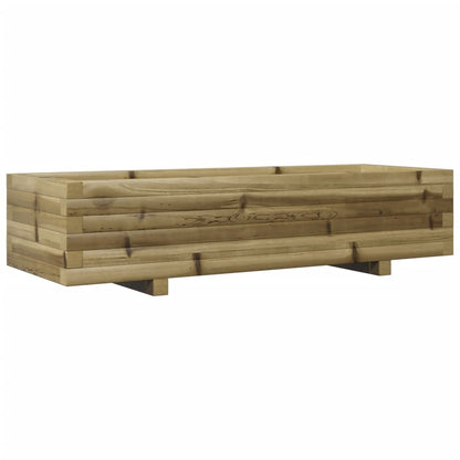 Fioriera da Giardino 110x40x26,5 cm in Legno di Pino Impregnato