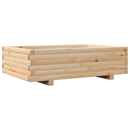 Garden planter 90x60x26.5 cm in solid pine wood