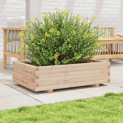 Garden planter 90x60x26.5 cm in solid pine wood