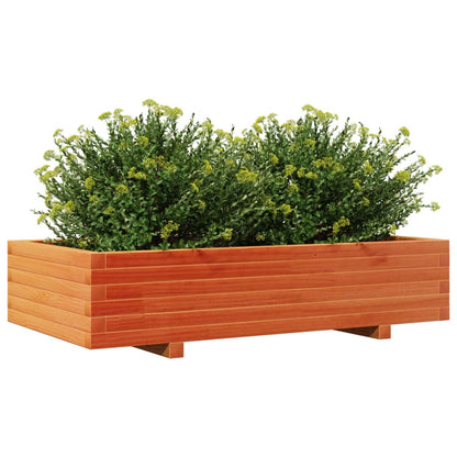 Fioriera Giardino Marrone Cera 110x60x26,5 cm Legno di Pino