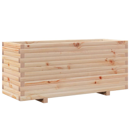 Fioriera da Giardino 110x40x49,5 cm in Legno Massello di Pino