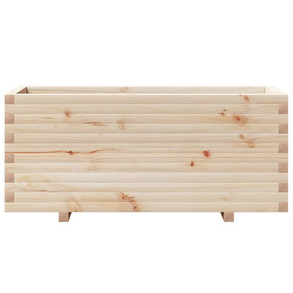 Fioriera da Giardino 110x40x49,5 cm in Legno Massello di Pino