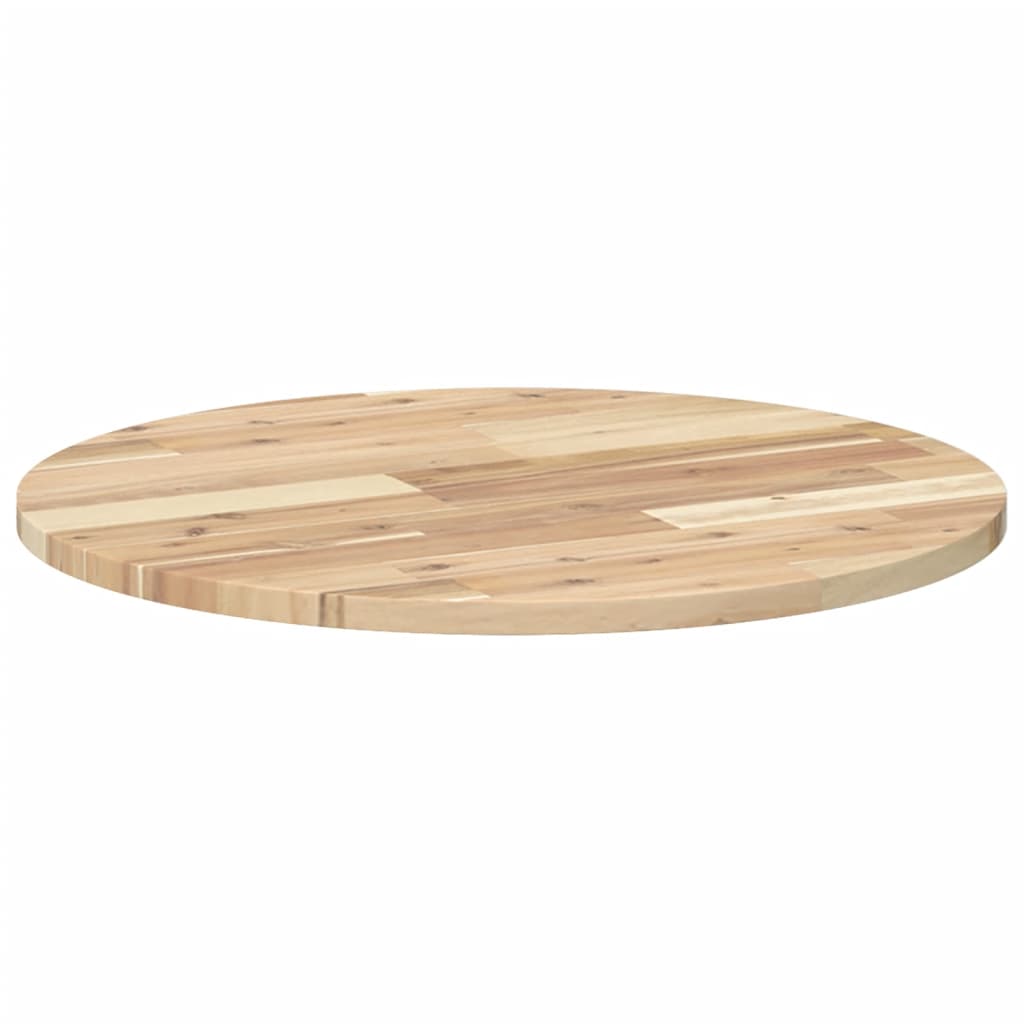 Piano Tavolo Rotondo Ø60x2 cm in Legno Massello di Acacia | homemem39