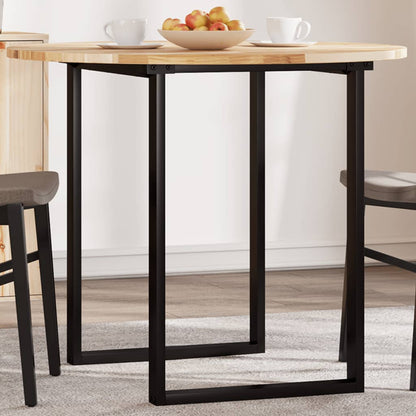Piano Tavolo Rotondo Ø90x2 cm in Legno Massello di Acacia | homemem39
