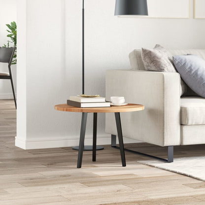 Piano Tavolo Rotondo Ø60x2 cm in Legno Massello di Acacia | homemem39