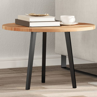 Piano Tavolo Rotondo Ø60x2 cm in Legno Massello di Acacia | homemem39