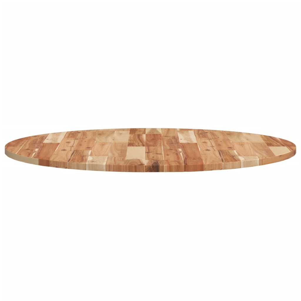 Piano Tavolo Rotondo Ø90x2 cm in Legno Massello di Acacia | homemem39