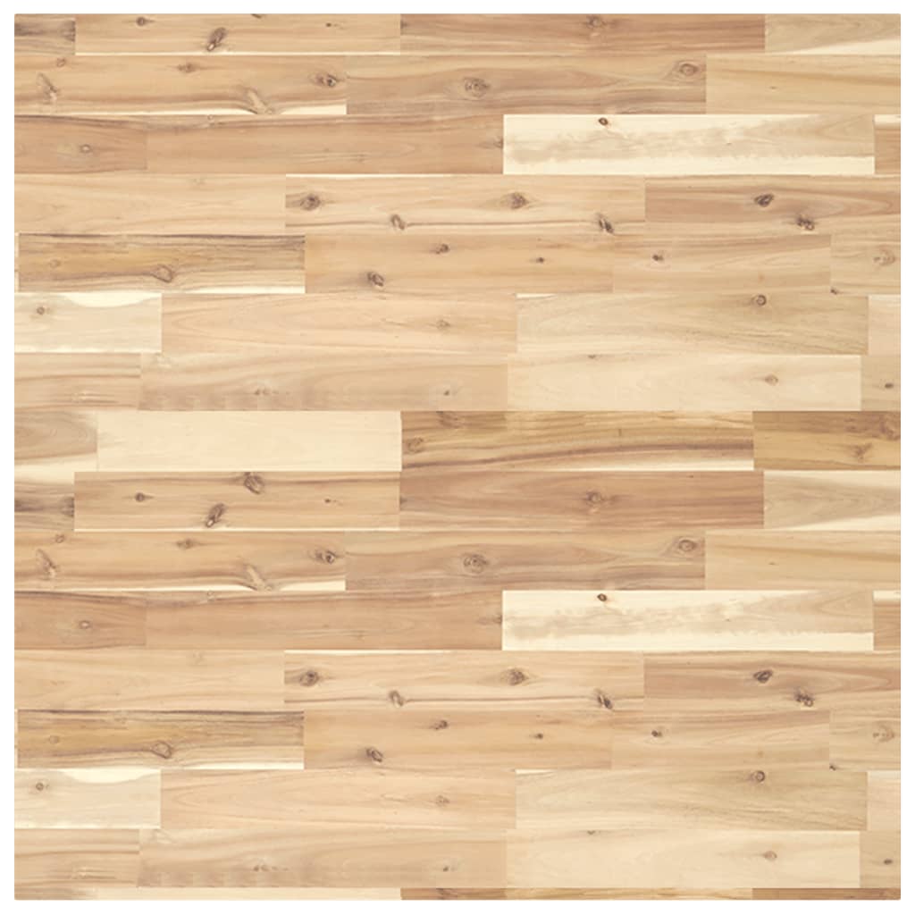 Piano Tavolo Quadrato 90x90x2 cm in Legno Massello di Acacia | homemem39