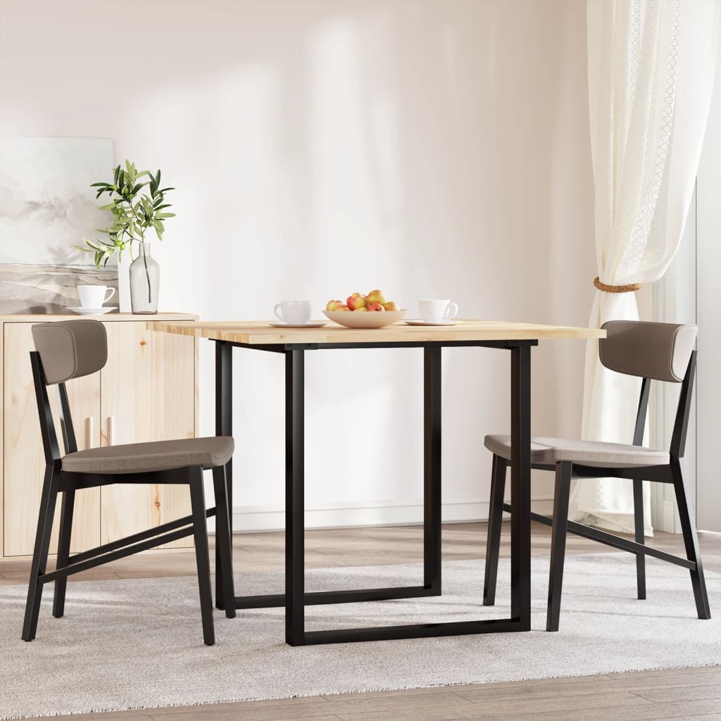 Piano Tavolo Quadrato 90x90x2 cm in Legno Massello di Acacia | homemem39