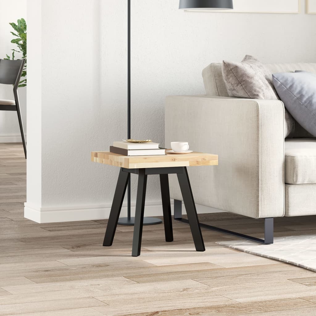 Piano Tavolo Quadrato 40x40x4 cm in Legno Massello di Acacia